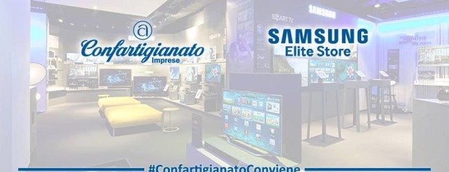 CONVENZIONE CONFARTIGIANATO-SAMSUNG ITALIA-Sconti fino al 44% per prodotti della tecnologia